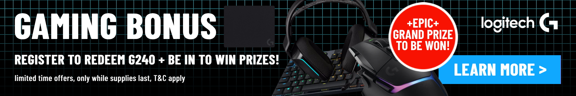 Picture of the Logitech GGPC February 2024 Prize Event at PB Tech
